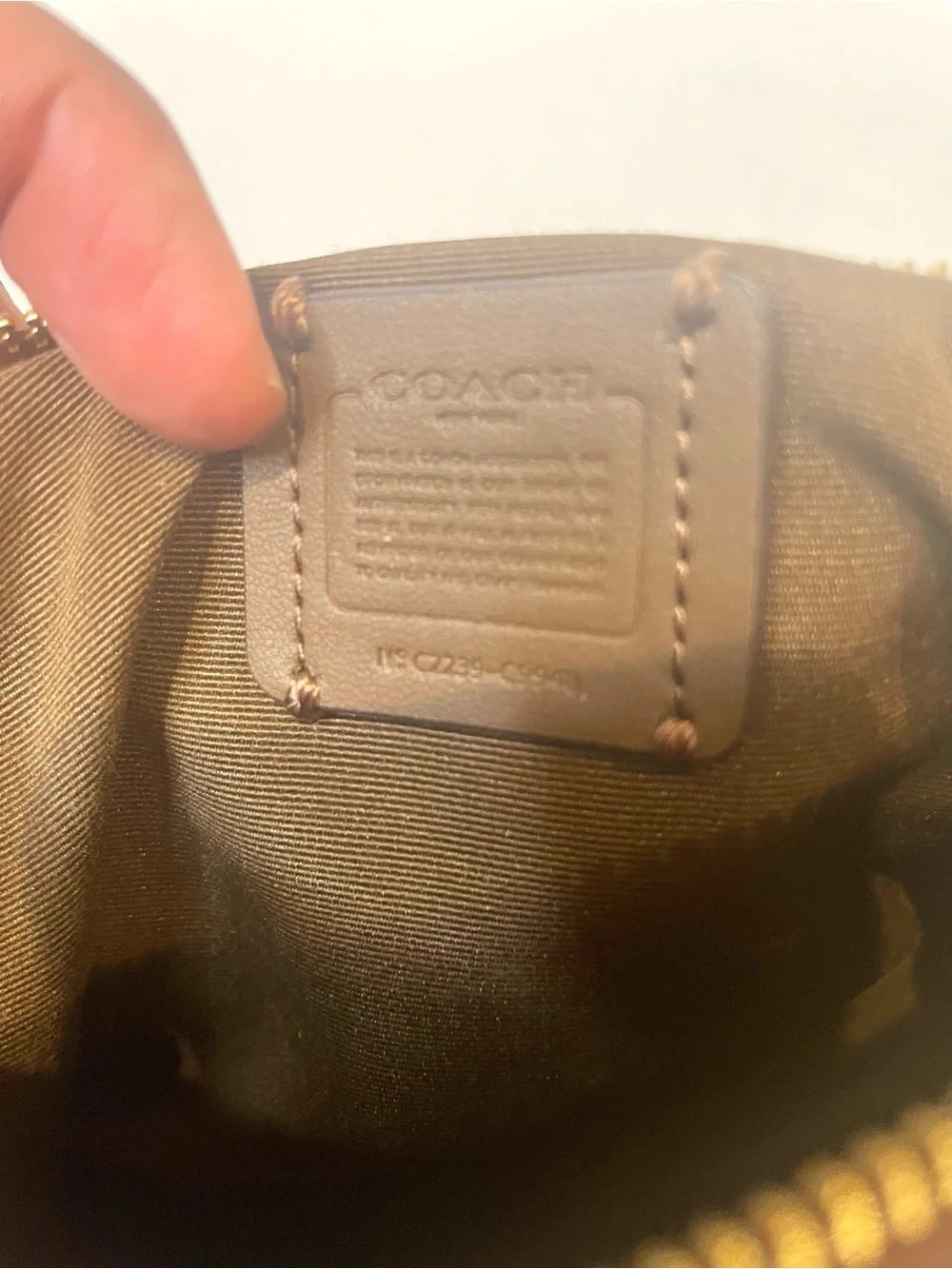 Coach Brown Leather Mini Satchel with Gold Hardware